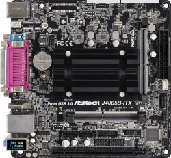 Материнская плата Asrock J4005B-ITX 2xDDR4 mini-ITX AC`97 8ch(7.1) GbLAN+VGA+HDMI