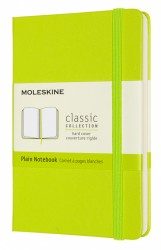 Блокнот Moleskine CLASSIC QP012C2 Pocket 90x140мм 192стр. нелинованный твердая обложка лайм