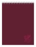 Блокнот Silwerhof 731192-14 A4 мелов.картон 60л клетка гребень бордовый