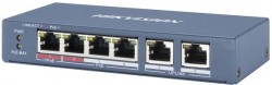 Коммутатор Hikvision DS-3E0106P-E/M 6x100Mb 4PoE+ 35W неуправляемый
