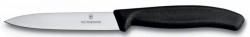 Нож кухонный Victorinox Swiss Classic (6.7703) стальной для чистки овощей и фруктов лезв.100мм прямая заточка черный без упаковки