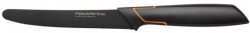 Нож кухонный Fiskars Edge (1003092) стальной универсальный для томатов лезв.130мм серрейт. заточка черный/оранжевый