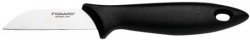 Нож кухонный Fiskars Essential (1023780) стальной для чистки овощей и фруктов лезв.70мм прямая заточка черный