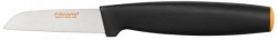 Нож кухонный Fiskars 1014227 стальной для чистки овощей и фруктов лезв.70мм прямая заточка черный/оранжевый