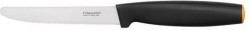 Нож кухонный Fiskars 1014208 стальной для томатов лезв.120мм серрейт. заточка черный/оранжевый
