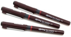 Набор ручек капиллярных Rotring TIKKY GRAPHIC (1904812) :3 ручки: 0.3/0.5/0.7мм черные чернила