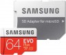 Флеш карта microSDXC 64Gb Class10 Samsung MB-MC64HA/RU EVO PLUS + adapter