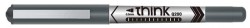 Ручка-роллер Deli THINK (EQ20020) 0.5мм стреловидный пиш. наконечник серый черные чернила