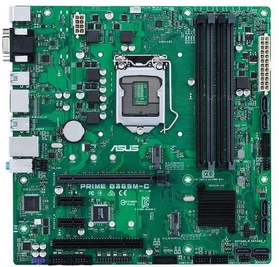 Материнская плата Asus PRIME B365M-C/CSM Soc-1151v2 Intel B365 4xDDR4 mATX AC`97 8ch(7.1) GbLAN+VGA+HDMI+DP