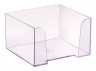 Подставка Стамм ПЛ61 для бумажного блока 90x90x50мм прозрачный/тонированный пластик