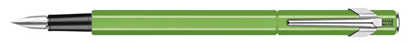 Ручка перьевая Carandache Office 849 Fluo (843.230) Yellow Green Fluo B перо сталь нержавеющая подар.кор.