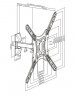 Кронштейн для телевизора Ultramounts UM 868 черный 23"-55" макс.35кг настенный поворот и наклон