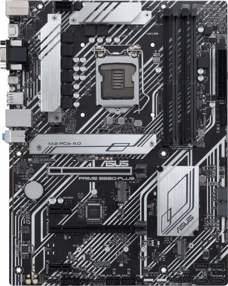 Материнская плата Asus PRIME B560-PLUS Soc-1200 Intel B560 4xDDR4 ATX AC`97 8ch(7.1) GbLAN+VGA+HDMI+DP