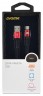 Кабель Digma USB (m)-USB Type-C (m) 1.2м черный/красный плоский