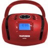 Аудиомагнитола Telefunken TF-SRP3449 красный 3Вт/MP3/FM(dig)/USB/SD/MMC