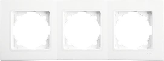 Рамка Panasonic Linnera S 91480003-RU 3x горизонтальный монтаж пластик белый (упак.:1шт)