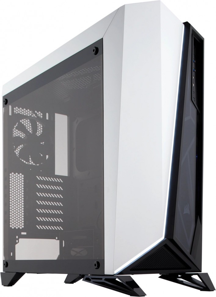 Корпус Corsair SPEC-OMEGA TG черный/белый без БП ATX 3x120mm 1x140mm 2xUSB3.0 audio bott PSU