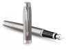 Ручка перьевая Parker IM Essential F319 (2143635) Brushed Metal CT F перо сталь нержавеющая подар.кор.