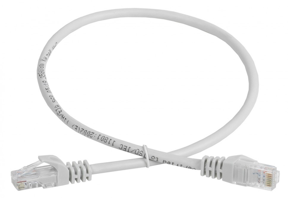 Патч-корд ITK PC01-C5EU-3M-G UTP вилка RJ-45-вилка RJ-45 кат.5е 3м серый ПВХ (уп.:1шт)