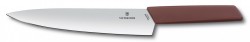Нож кухонный Victorinox Swiss Modern (6.9016.221B) стальной разделочный лезв.220мм прямая заточка коричневый блистер