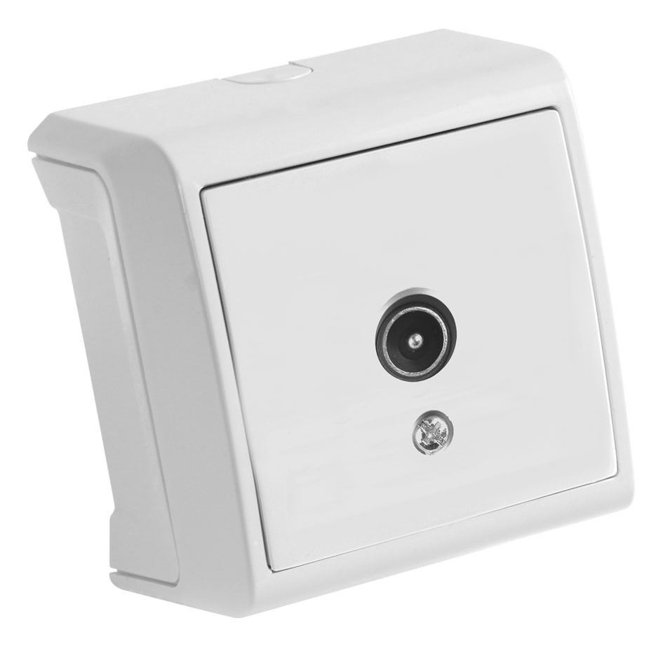 Розетка телевизионная Panasonic Vera (90681049-RU) откр. IP20 белый (упак.:1шт)