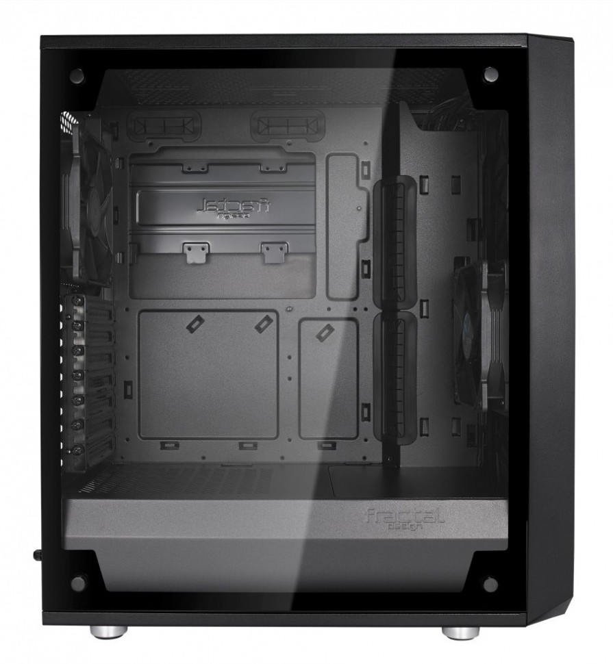 Корпус Fractal Design Meshify С Blackout TG Light черный без БП ATX 5x120mm 4x140mm 2xUSB3.0 audio bott PSU