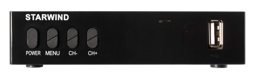 Ресивер DVB-T2 Starwind CT-220 черный