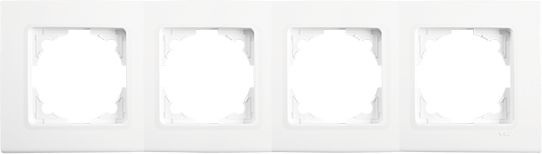 Рамка Panasonic Linnera S 91480004-RU 4x горизонтальный монтаж пластик белый (упак.:1шт)