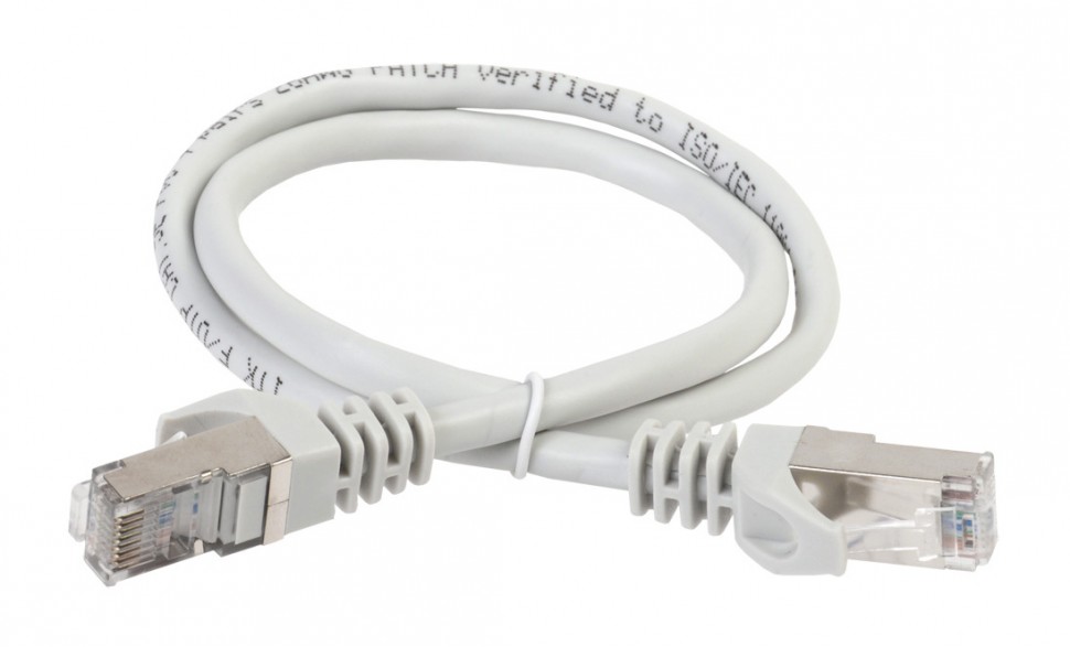 Патч-корд ITK PC01-C5EF-1M5 FTP вилка RJ-45-вилка RJ-45 кат.5е 1.5м серый ПВХ (уп.:1шт)