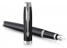 Ручка перьевая Parker IM Essential F319 (2143637) Matte Black CT F перо сталь нержавеющая подар.кор.