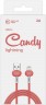Кабель Redline Candy УТ000021989 USB (m)-Lightning (m) 1м красный