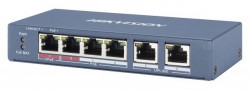 Коммутатор Hikvision DS-3E0106HP-E 4x100Mb 2PoE+ 60W неуправляемый