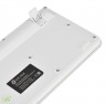 Клавиатура Оклик 400MR белый/мятный USB slim Multimedia
