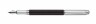 Ручка перьевая Carandache Varius Ebony Silver Plated (4490.076) F перо золото 18K с родиевым покрытием подар.кор.