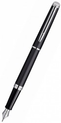 Ручка перьевая Waterman Hemisphere (S0920810) Matte Black CT F перо сталь с хромированным покрытием подар.кор.