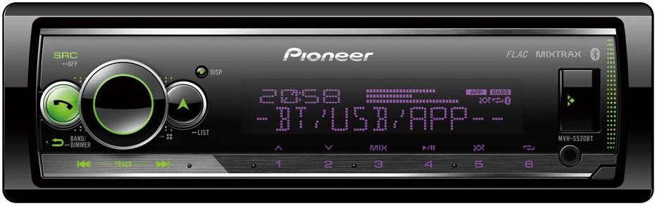 Автомагнитола Pioneer MVH-S520BT 1DIN 4x50Вт