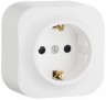 Розетка силовая Legrand Quteo (782211) откр. зазем. IP20 белый