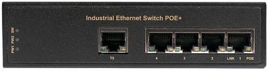 Коммутатор Osnovo SW-20500/IC 5x100Mb 4PoE+ 120W неуправляемый