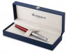 Ручка роллер Waterman Hemisphere (2146625) Matte SS Red CT F черные чернила подар.кор.