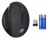 Мышь Оклик 688MW ERGO черный оптическая (1600dpi) беспроводная USB (8but)