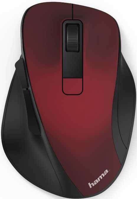 Мышь Hama MW-500 красный оптическая (1600dpi) беспроводная USB для ноутбука (6but)