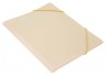 Папка на резинке Бюрократ Gems GEMPR05CREAM A4 пластик кор.30мм 0.5мм кремовый жемчуг карман для визитки