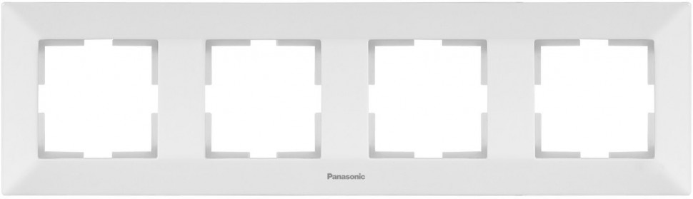 Рамка Panasonic Arkedia WMTF08042WH-RU 4x горизонтальный монтаж пластик белый (упак.:1шт)