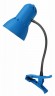 Светильник Трансвит НАДЕЖДА-ПШ (NADEZHDA-PSH/BLU) настольный на прищепке E27 синий лазурь 40Вт