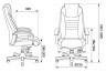 Кресло руководителя Бюрократ T-9923WALNUT коричневый кожа крестовина металл/дерево