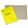 Скоросшиватель Бюрократ SK260MYEL картон мелованный 0.4мм 260г/м2 желтый