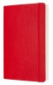 Блокнот Moleskine CLASSIC SOFT EXPENDED QP616EXPF2 Large 130х210мм 400стр. линейка мягкая обложка красный