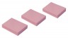Блок самоклеящийся бумажный Silwerhof 38x51мм 100лист. 75г/м2 пастель розовый европодвес (упак.:3шт)