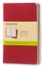 Блокнот Moleskine CAHIER JOURNAL CH113 Pocket 90x140мм обложка картон 64стр. нелинованный клюквенный (3шт)