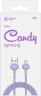 Кабель Redline Candy УТ000021992 USB (m)-Lightning (m) 1м фиолетовый